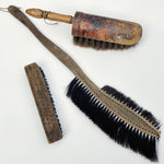 Set of Three Old Brushes