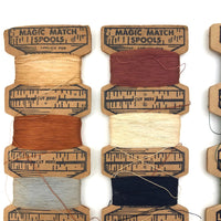 Excellent Set of Magic Match c. 1950s Cardboard Thread Spools