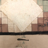 Stunning Double-Sided, Framed Ink and Watercolor Yantra Drawing