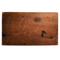 Handsome Old Handmade, Numbered Black and Red Painted Checkerboard, Under Glass