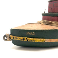 Sweet Old Handmade Wooden Toy Boat