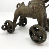 Indian Antique Brass Horse Temple Toy