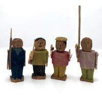 Amazing One of a Kind Folk Army of 26 Colorful Figures and Soldiers