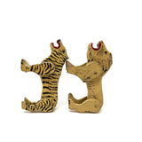 Marvelous Old Folk Art Noah's ark Animals, Lion and Tiger - A Pair