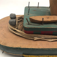 Sweet Old Handmade Wooden Toy Boat