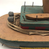 Sweet Old Handmade Wooden Toy Boat