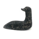 Striking Signed Inuit Black Stone Duck