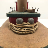 Sweet Old Handmade Wooden Toy Boat