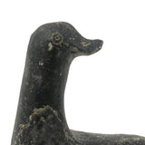 Striking Signed Inuit Black Stone Duck