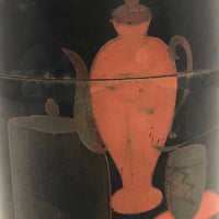 Black and Red Hand-painted Japanese Tea Caddy