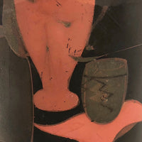 Black and Red Hand-painted Japanese Tea Caddy