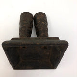 Antique Cast Iron Western Style Boots Match Safe