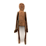 Primitively Carved, Jointed Man with Great Face