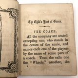 Fascinating Mid 19th C. British "Child's Playbook" with All Sorts of Elaborate Games
