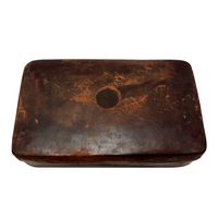 Beautifully Worn Old Leather Box