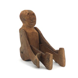 Primitively Carved, Jointed Man with Great Face