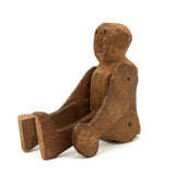 Primitively Carved, Jointed Man with Great Face