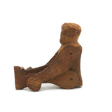 Primitively Carved, Jointed Man with Great Face