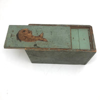Folk Art Fishing Lure Box with Fish (and Five Interior Boxes)