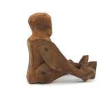 Primitively Carved, Jointed Man with Great Face