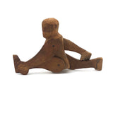 Primitively Carved, Jointed Man with Great Face