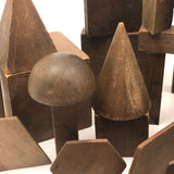 Beautiful Antique Wooden Geometric Solids and Planes