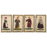 C. 1830s Handmade, Hand-colored Oversized Cards (Set of 24) Adapted from D.W. Kellogg's Alphabet of Different Nations