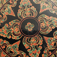 Burmese Yun-De Lacquer Box with 10 Plates