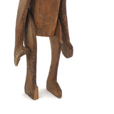 Primitively Carved, Jointed Man with Great Face