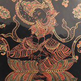 Burmese Yun-De Lacquer Box with 10 Plates