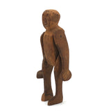 Primitively Carved, Jointed Man with Great Face
