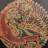 Burmese Yun-De Lacquer Box with 10 Plates