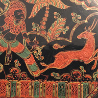 Burmese Yun-De Lacquer Box with 10 Plates