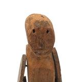Primitively Carved, Jointed Man with Great Face