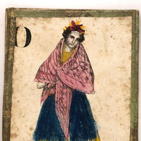 C. 1830s Handmade, Hand-colored Oversized Cards (Set of 24) Adapted from D.W. Kellogg's Alphabet of Different Nations