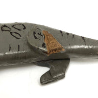 Wounded Old Folk Art Noah's Ark Crocodile