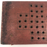 Great Old Make Do Cigar Box Marbles Solitaire Board