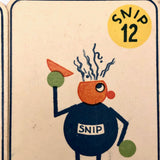 Snip Orakel Karten Mid-Century German Prophecy Cards