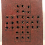 Great Old Make Do Cigar Box Marbles Solitaire Board