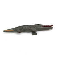 Wounded Old Folk Art Noah's Ark Crocodile