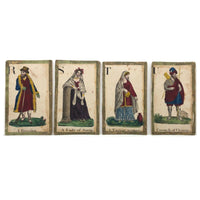 C. 1830s Handmade, Hand-colored Oversized Cards (Set of 24) Adapted from D.W. Kellogg's Alphabet of Different Nations