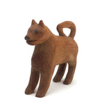 Sweet Little Carved Dog with Handle Tail