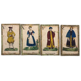 C. 1830s Handmade, Hand-colored Oversized Cards (Set of 24) Adapted from D.W. Kellogg's Alphabet of Different Nations
