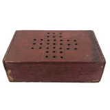 Great Old Make Do Cigar Box Marbles Solitaire Board