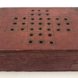 Great Old Make Do Cigar Box Marbles Solitaire Board