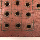 Great Old Make Do Cigar Box Marbles Solitaire Board