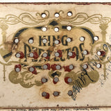 Great Old Make Do Cigar Box Marbles Solitaire Board