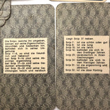 Snip Orakel Karten Mid-Century German Prophecy Cards