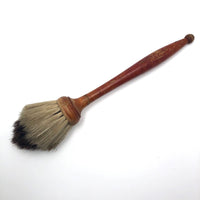Antique Two-toned Horsehair Brush with Turned Handle