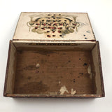 Great Old Make Do Cigar Box Marbles Solitaire Board
